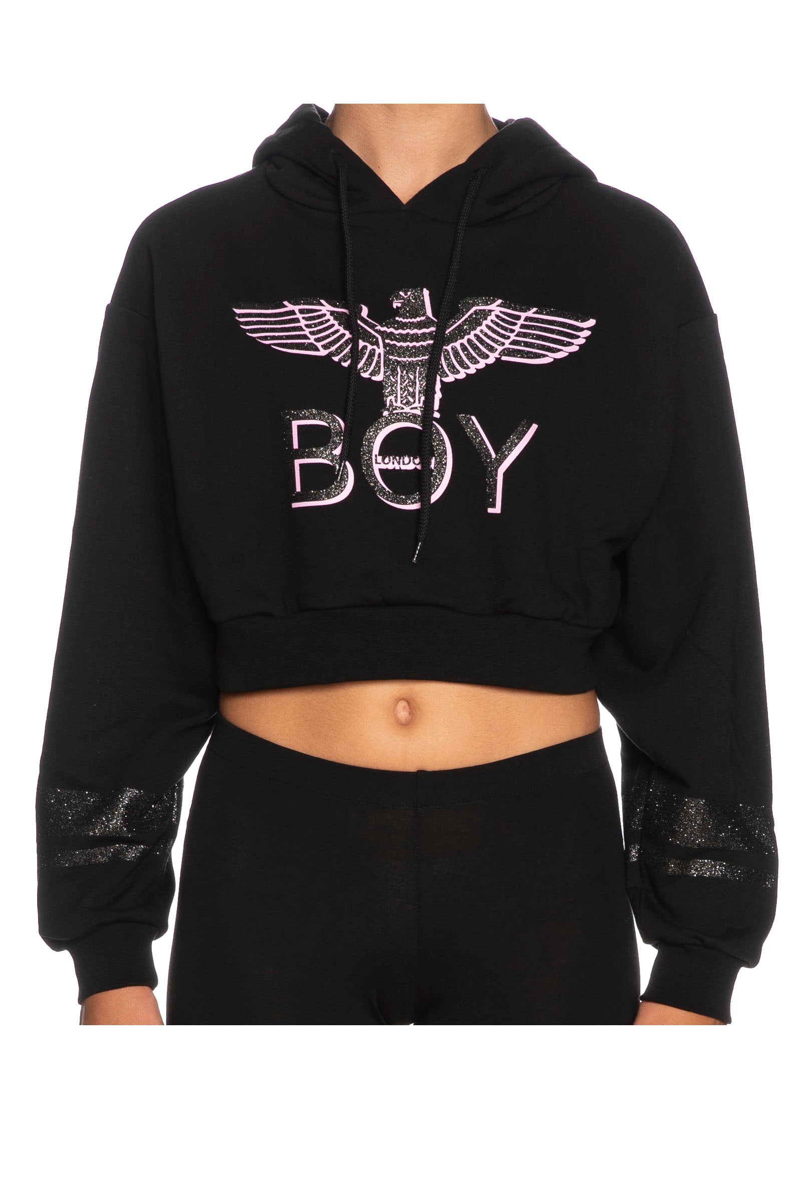 Felpa boy london nera on sale