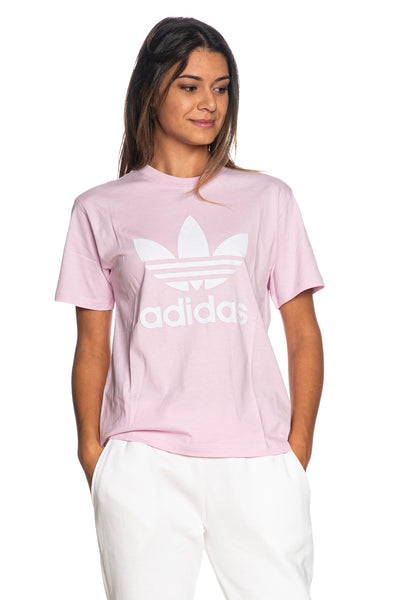 T Shirt Adidas Trefoil Tee Da Donna Rosa Orchidea Scuderi Store